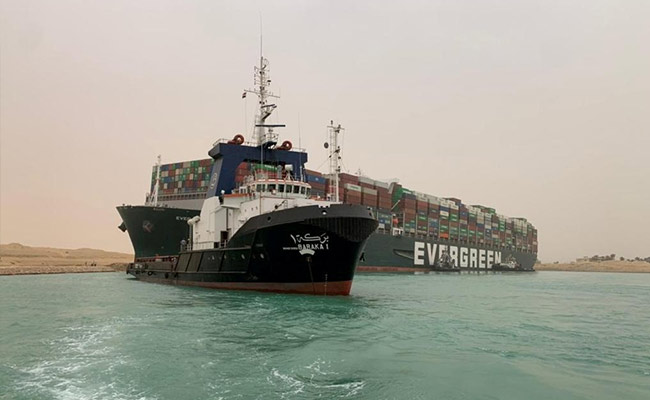 Suez Canal Chief Cites Possible "Human Error" In Ship Grounding