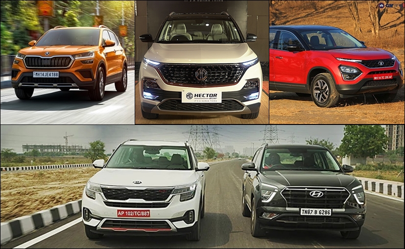 Skoda Kushaq vs Kia Seltos vs Hyundai Creta vs Tata Harrier vs MG Hector: Specification Comparison