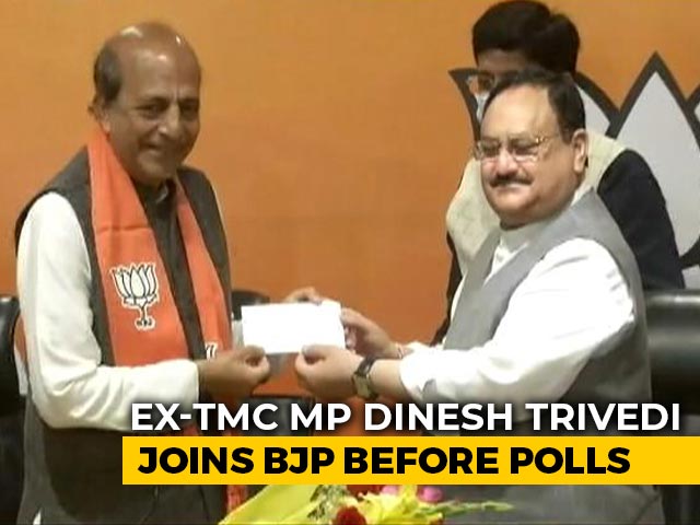 Dinesh Trivedi, Ex-Trinamool Congress MP, Joins BJP Ahead Of Bengal Polls