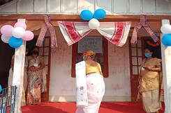 Assam Assembly Election: Bihu Decorations, Children's Corner At Model Booths Assam Assembly Election: Bihu Decorations, Children's Corner At Model Booths