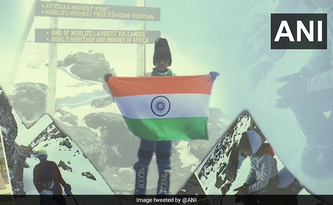 7 साल के विराट ने अफ्रीका की सबसे ऊंची पर्वत चोटी किलिमंजारो पर फहराया तिरंगा - देखें Photos