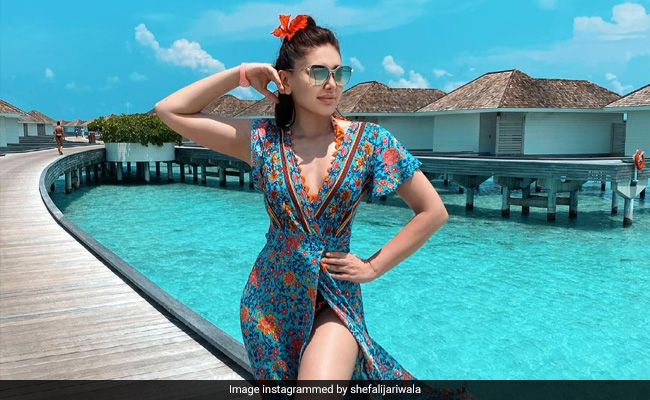 Shefali Jariwala "Dreams In Shades Of Blue" In The Maldives