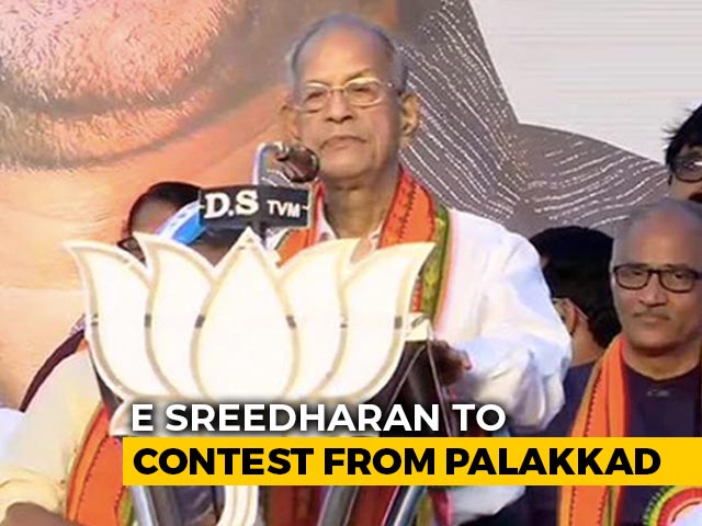 'Metro Man' E Sreedharan To Fight On Seat Where BJP Came 2nd In 2016