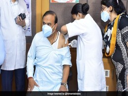 Assam Health Minister Himanta Biswa Sarma Gets Covid Vaccine Assam Health Minister Himanta Biswa Sarma Gets Covid Vaccine