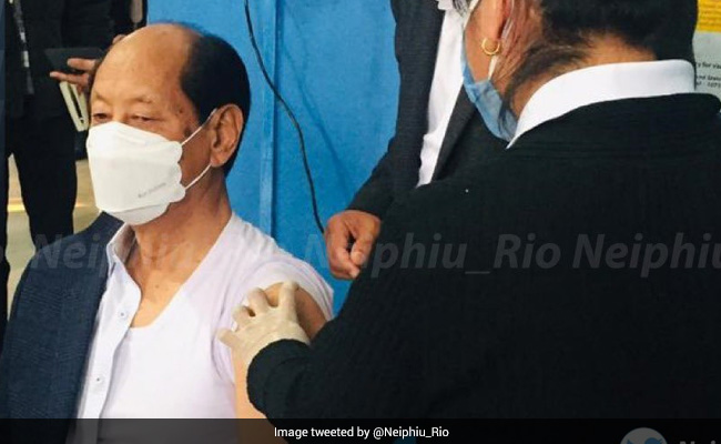 Nagaland Chief Minister Neiphiu Rio Gets Covid Vaccine