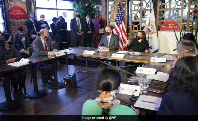 Indian-American Businesswoman Attends Round Table With Kamala Harris