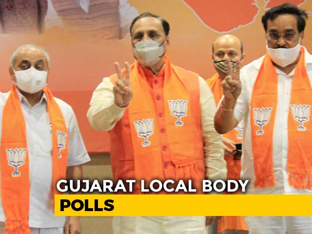 Strong BJP Start In Early Leads As Votes Counted For Gujarat Local Polls