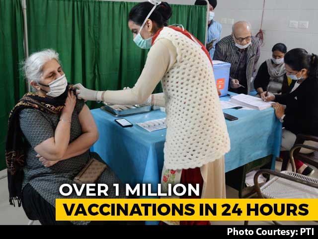 India Vaccinates Over 1 Million People In One Day For The First Time
