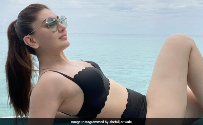शेफाली जरीवाला ने मालदीव से ब्लैक स्विमसूट में शेयर की ग्लैमरस फोटो, बोलीं- बोरिंग...