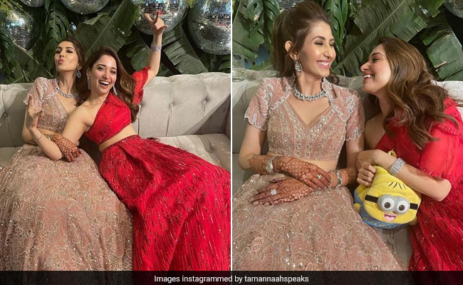 Tamannaah Bhatia In A Fabulous Red <i>Lehenga</i> Is Upping The Bridesmaid Fashion Game
