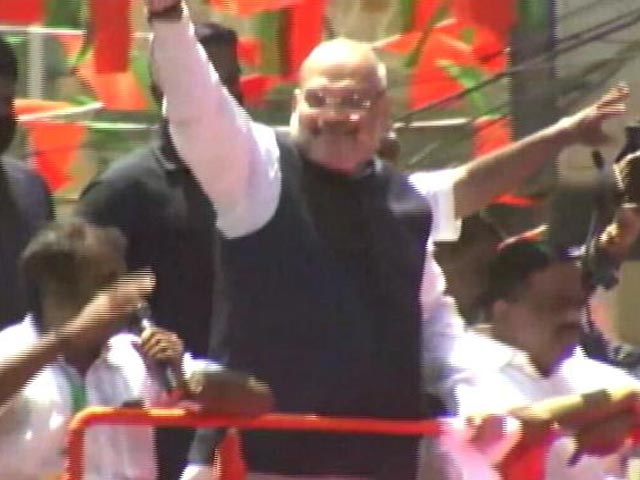 Amit Shah Holds Roadshow In Kanyakumari