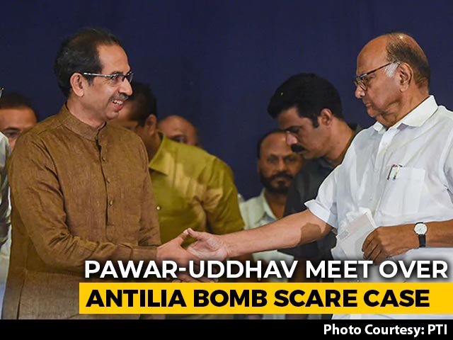 Uddhav Thackeray Meets Sharad Pawar, Ministers Amid Turmoil Over Cop Case