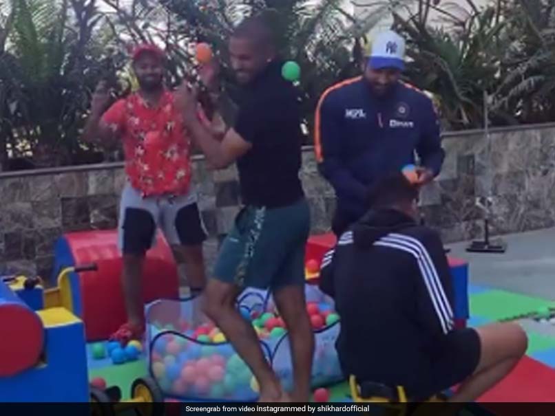 Watch: Shikhar Dhawan Posts Video Of Rohit Sharma, Rishabh Pant And Kuldeep Yadav Having A Blast In Kids Zone