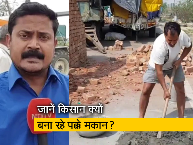 किसानों ने टिकरी बॉर्डर, बहादुरगढ़ में बनाए पक्के मकान, लंबी लड़ाई की तैयारी