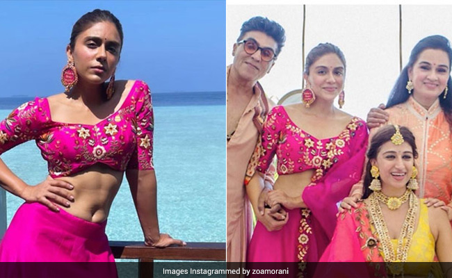 Zoa Morani Lit Up Sister Shaza's Wedding In These Outfits. See Pics