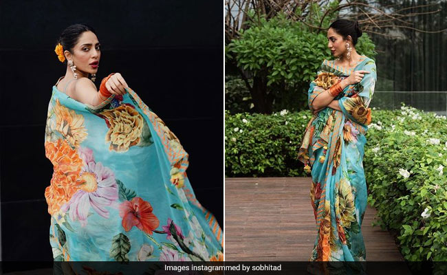 Sobhita Dhulipala's Colourful Floral Saree Is What Summer Dreams Are Made Up Of