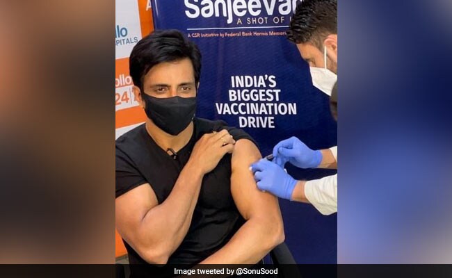 What Sonu Sood Posted After Getting His First COVID-19 Vaccine Shot