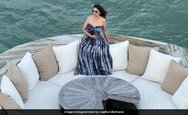 Glimpses Of Madhuri Dixit's "Messy Hair Don't Care" Mood In Maldives
