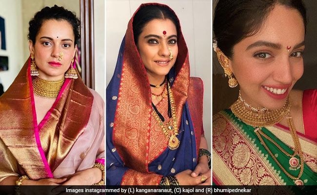 Kajol, Kangana Ranaut, Bhumi Pednekar Glam Up For <i>Gudi Padwa</i> 2021