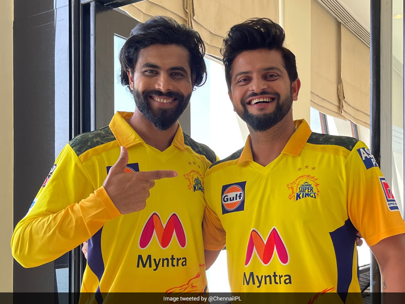 IPL 2021: IPL 2021: Ravindra Jadeja, Suresh Raina Pose In New Chennai Super Kings Jersey. See Pic