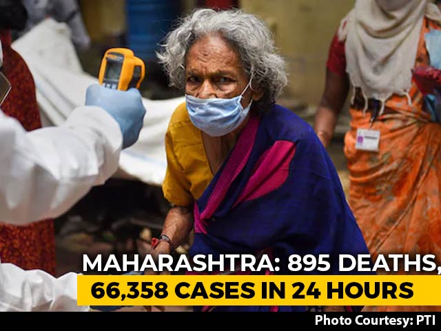 895 New Covid Deaths In Maharashtra; 66,358 Cases In 24 Hours