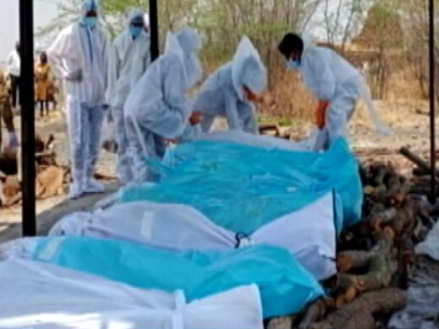 Bodies Cremated Together In Maharashtra's Beed As Covid Cases Spike