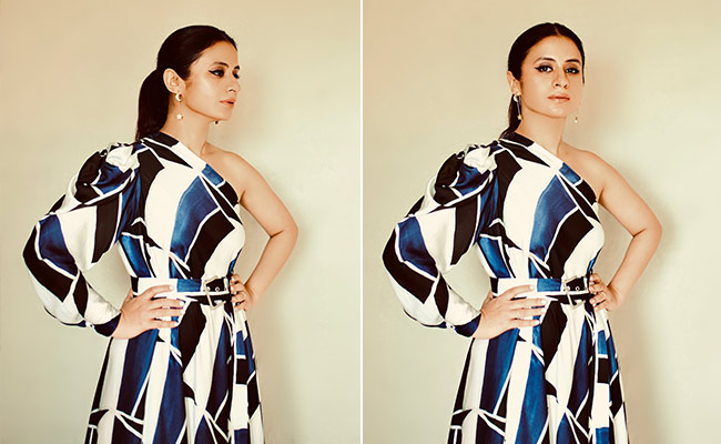 Rasika Dugal Lets Chic Prints Take Over In A One-Shoulder Dress