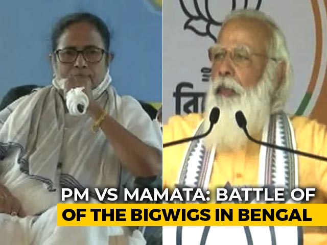 PM, Mamata Banerjee Exchange Barbs At Simultaneous Rallies In Bengal
