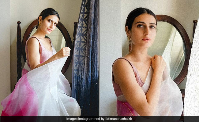 Fatima Sana Shaikh Makes Us Ditch Our Summer Dresses For A Classic Organza <i>Saree</i>