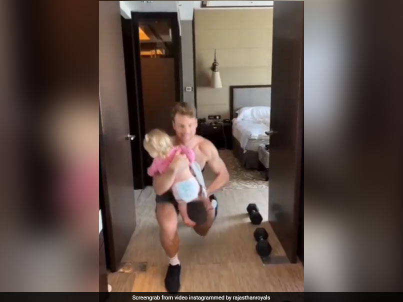 Watch: Rajasthan Royals Jos Buttler Gets A Helping Hand From Adorable Daughter While Exercising
