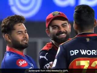IPL 2021: Virat Kohli, Rishabh Pant Share Light Moment After Last-Ball Thriller In Ahmedabad. Watch