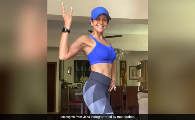 One Year On, Mandira Bedi Is Still Running In Infinity Loops In Her Living Room