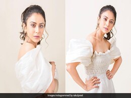 Rakul Preet Singh Is Every Bit A Summer Beauty In A White Off-Shoulder Top And Trousers Rakul Preet Singh Is Every Bit A Summer Beauty In A White Off-Shoulder Top And Trousers