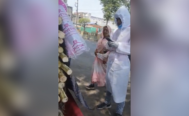 'He Has Covid, I Don't': Ambulance With Patient Stops At Juice Shop