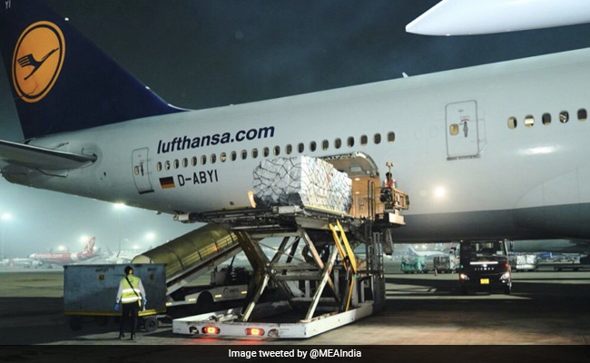 First Shipment Of UK Covid Medical Aid Arrives In India