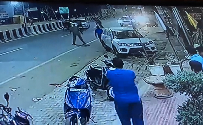 3 UP Cops Seen On Video Firing At BJP Leader's Car Suspended