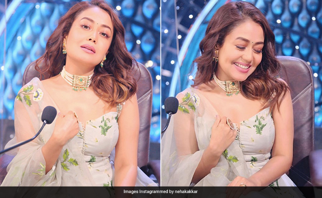Neha Kakkar's Summer Fashion Is Incomplete Without This Rs 39K Floral Ethnic Suit