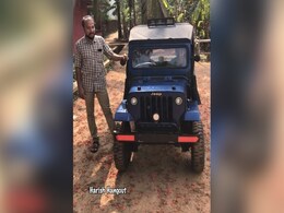 Kerala Man Builds A Fully Functional Miniature Jeep For His Son Kerala Man Builds A Fully Functional Miniature Jeep For His Son
