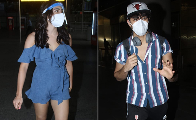 Sara Ali Khan And Ibrahim Ali Khan's Chic Summer Sibling Style Rules Airport Fashion Looks Of The Day