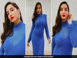 Nora Fatehi In A Gorgeous Glittery Bodycon Gown Drives All Our Blues Away Nora Fatehi In A Gorgeous Glittery Bodycon Gown Drives All Our Blues Away