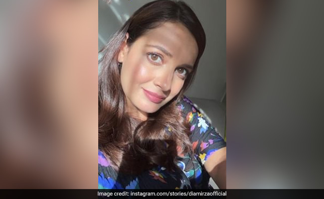 Busy Working From Home, Mom-To-Be Dia Mirza Shares Glimpse Of Her Pregnancy Glow