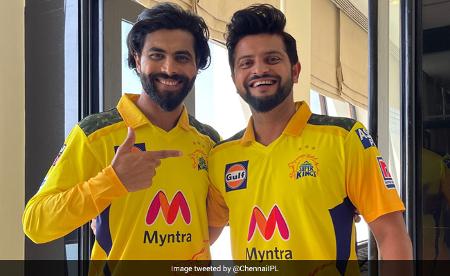 IPL 2021: CSK कैंप के साथ जुड़े रवींद्र जडेजा, सुरेश रैना बोले- 'बापू पधारे छे..'