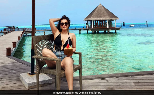"The Blues Are Highly Appreciated" By Minissha Lamba, Holidaying In Maldives