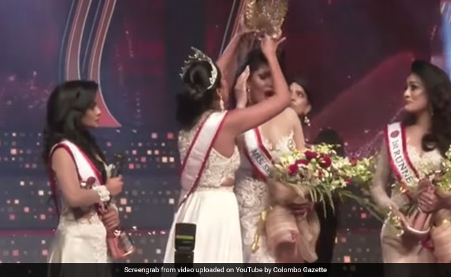 Mrs World Arrested For Yanking Crown Off Mrs Sri Lanka, Injuring Her