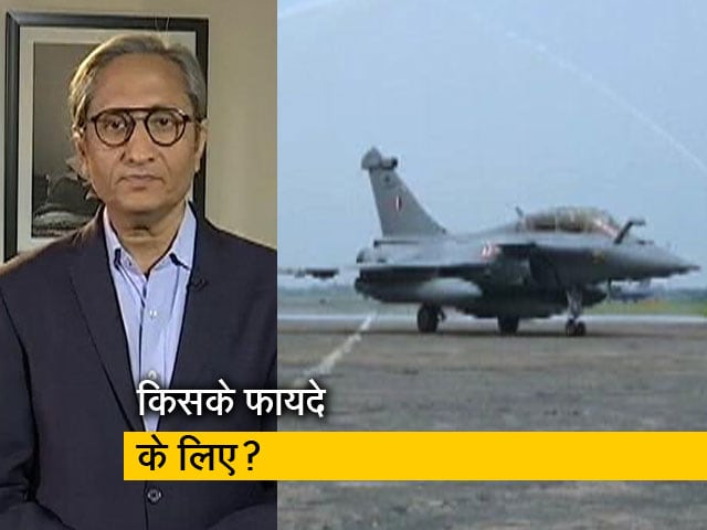 रवीश कुमार का प्राइम टाइम : रफाल लड़ाकू विमान सौदे में 'दलाली' के बादल फिर से लौटे