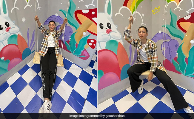 Just Like Gauahar Khan, Keep Your Spirits High In Checked Shirts