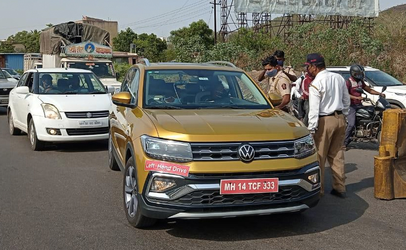 New Left-Hand Drive Volkswagen Taigun Spotted Testing In India