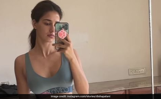 Disha Patani Gives Her Wednesday Workout A Stylish Touch In A Sports Bra And Shorts