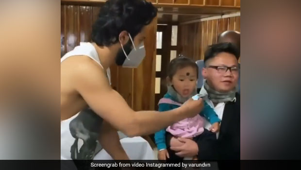 Varun Dhawan Finally Admits To Feeding Cake To This Cute Toddler And We Can&rsquo;t Stop Smiling