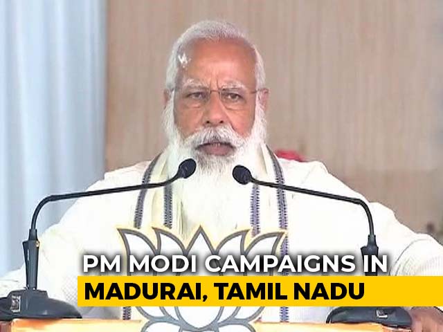 At Madurai Rally, PM Targets DMK-Congress Over 2011 Jallikattu Ban At Madurai Rally, PM Targets DMK-Congress Over 2011 Jallikattu Ban